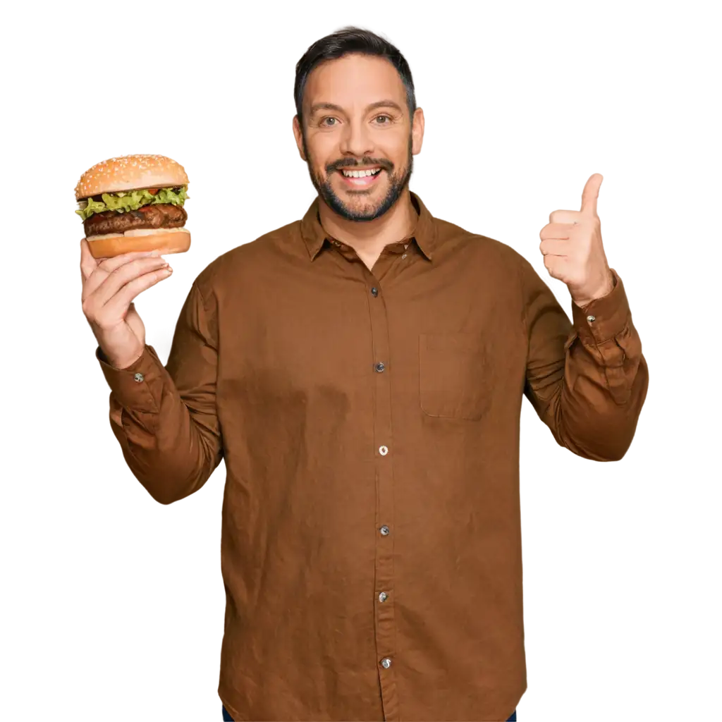 Adult-Happy-with-Hamburger-in-Hand-PNG-Cheerful-Fast-Food-Enjoyment-Image