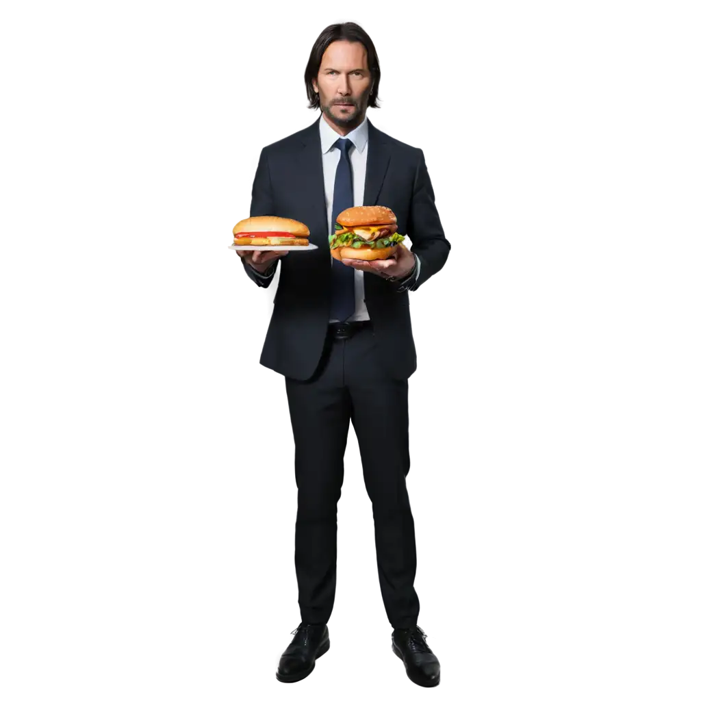 John-Wick-Holding-a-Hamburger-AIGenerated-PNG-Image-for-Creative-Projects