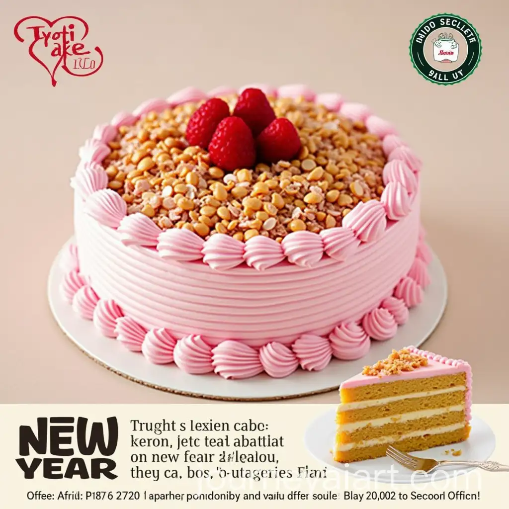 New-Year-Cake-Discount-Flyer-Featuring-Fresh-Delicious-Cakes