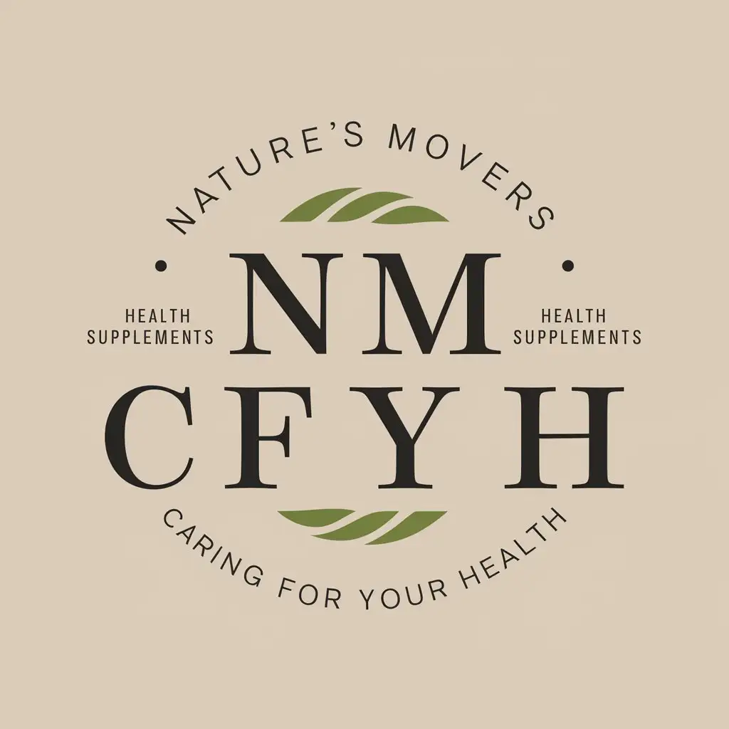 LOGO Design for Natures Movers Caring for Your Health in Health Supplements