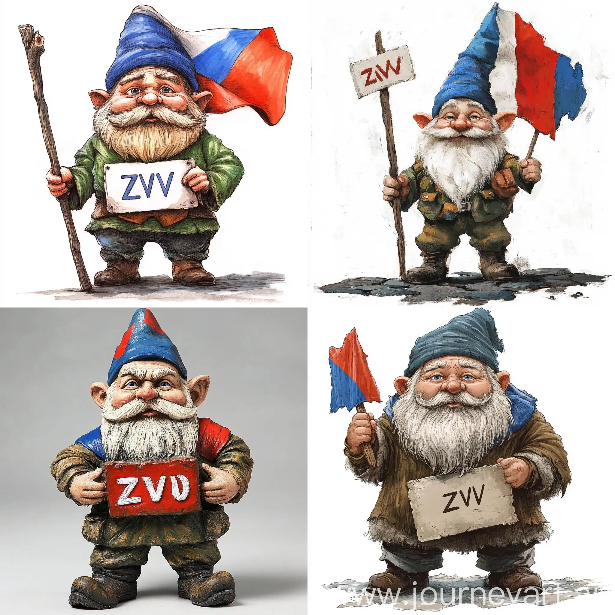 Dwarf-Holding-ZOV-Sign-with-Tricolor-Flag-of-Russia