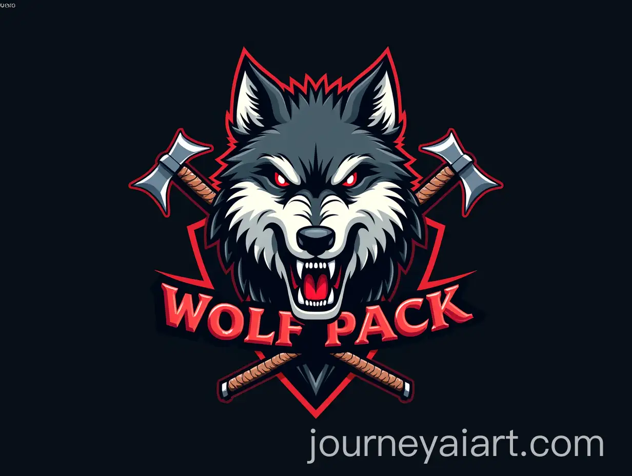 Realistic-Wolf-Pack-Logo-for-Elite-Team-with-Axe-and-Sword-Emblem