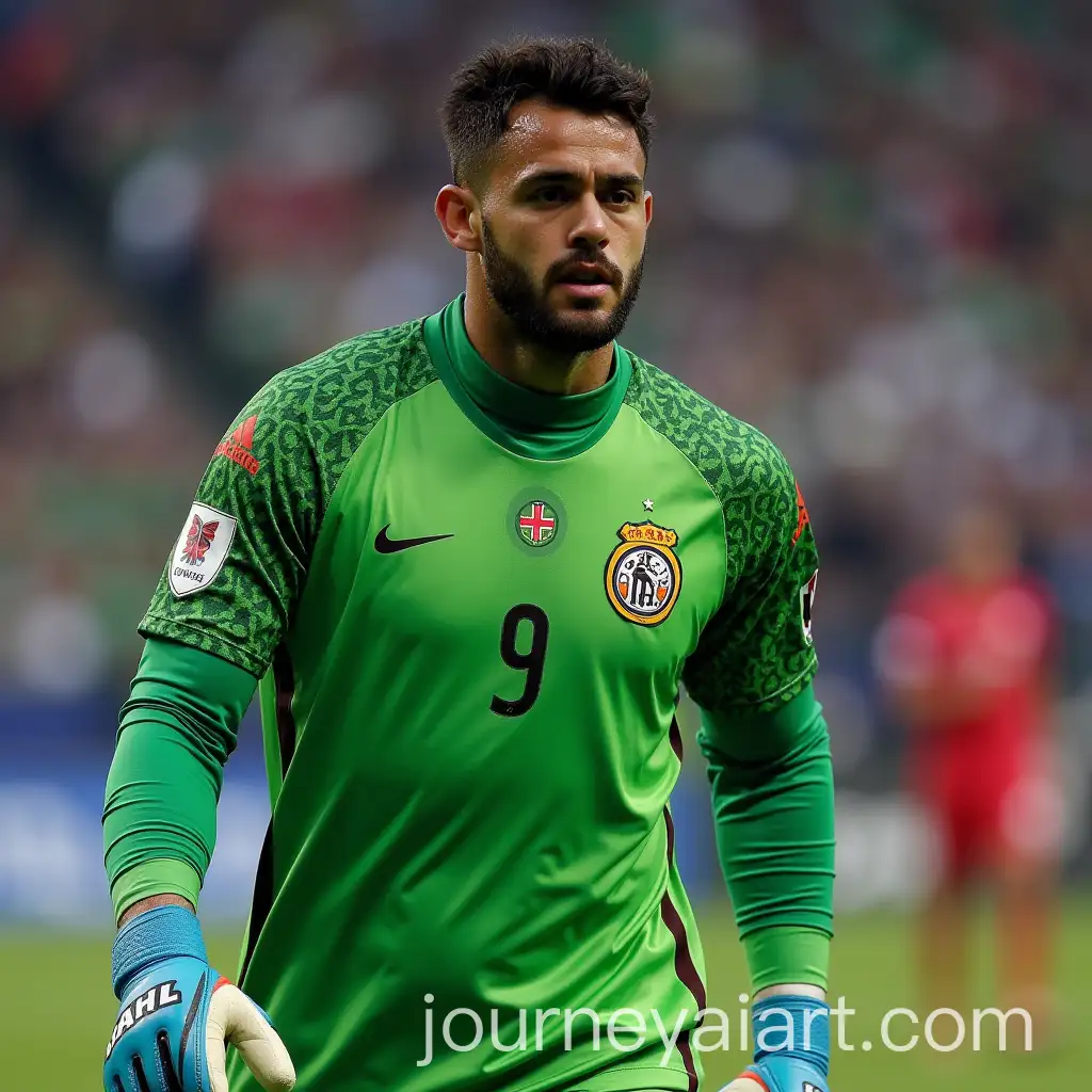 Goalkeeper-in-Al-Ahli-Jersey-Holding-African-Champions-League-Cup