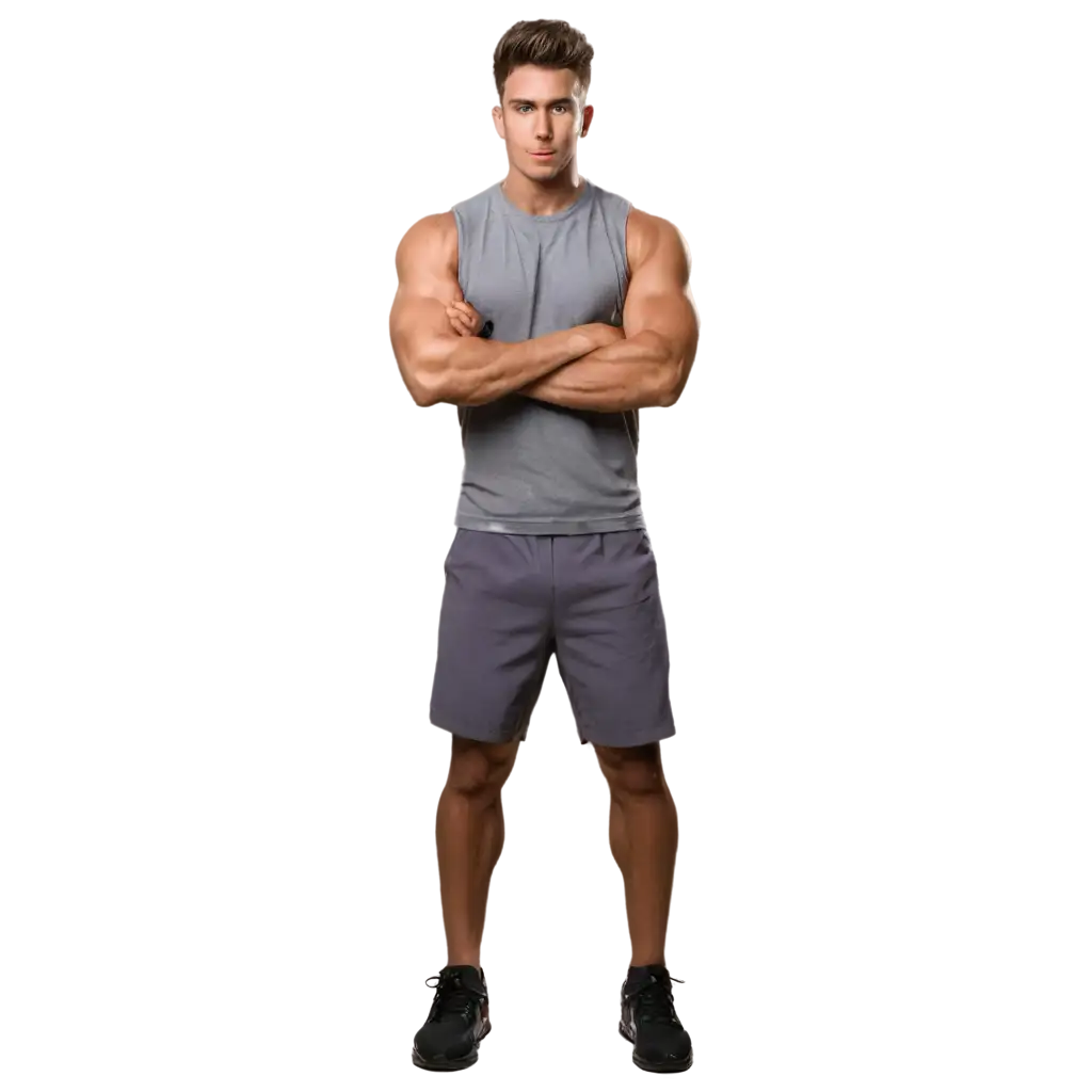 PNG-Image-of-a-Gym-Freak-Man-Fitness-Enthusiast-in-Action