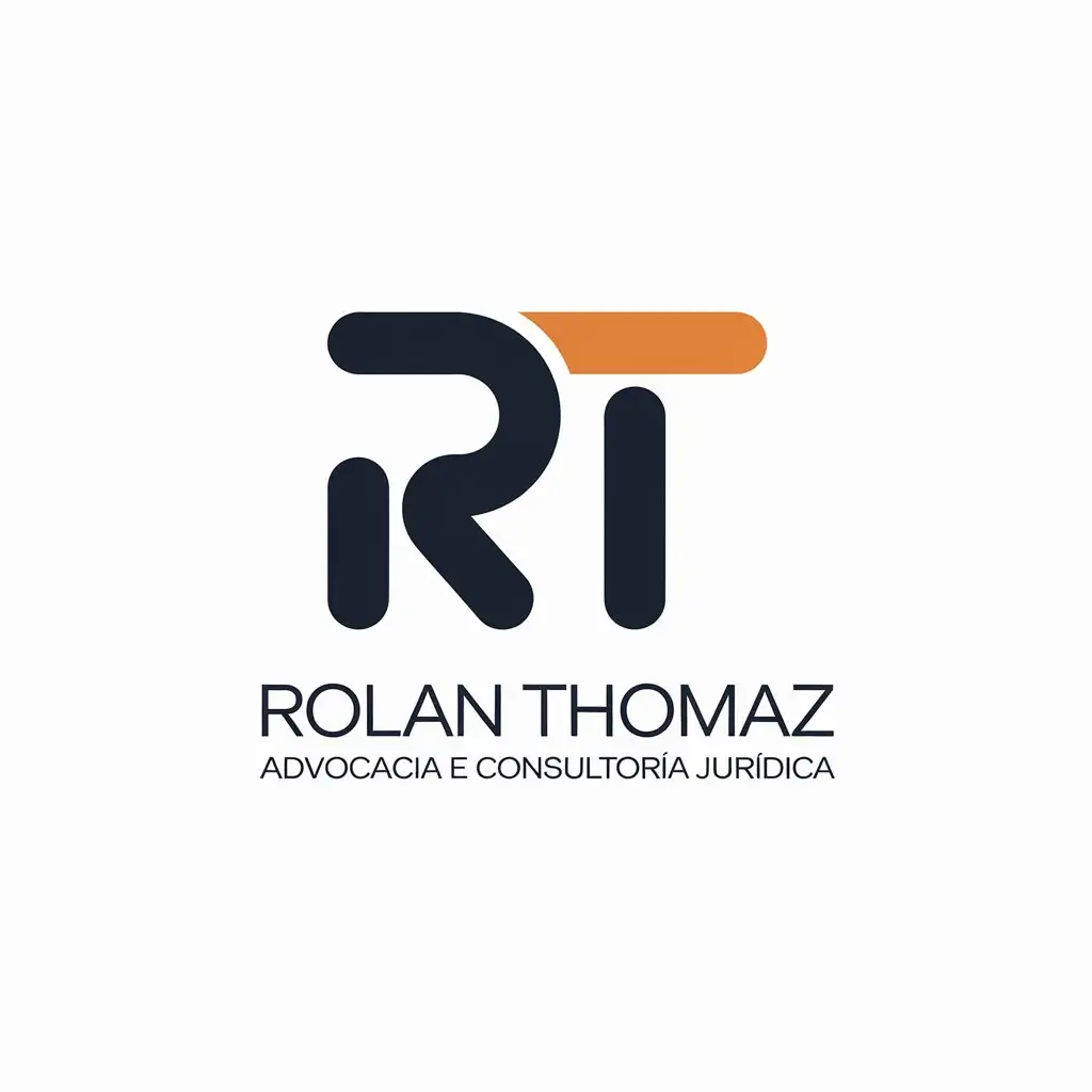 LOGO Design for Rolan Thomaz Advocacia e Consultoria Jurdica Modern Vector Design with R T Symbol for Legal Industry