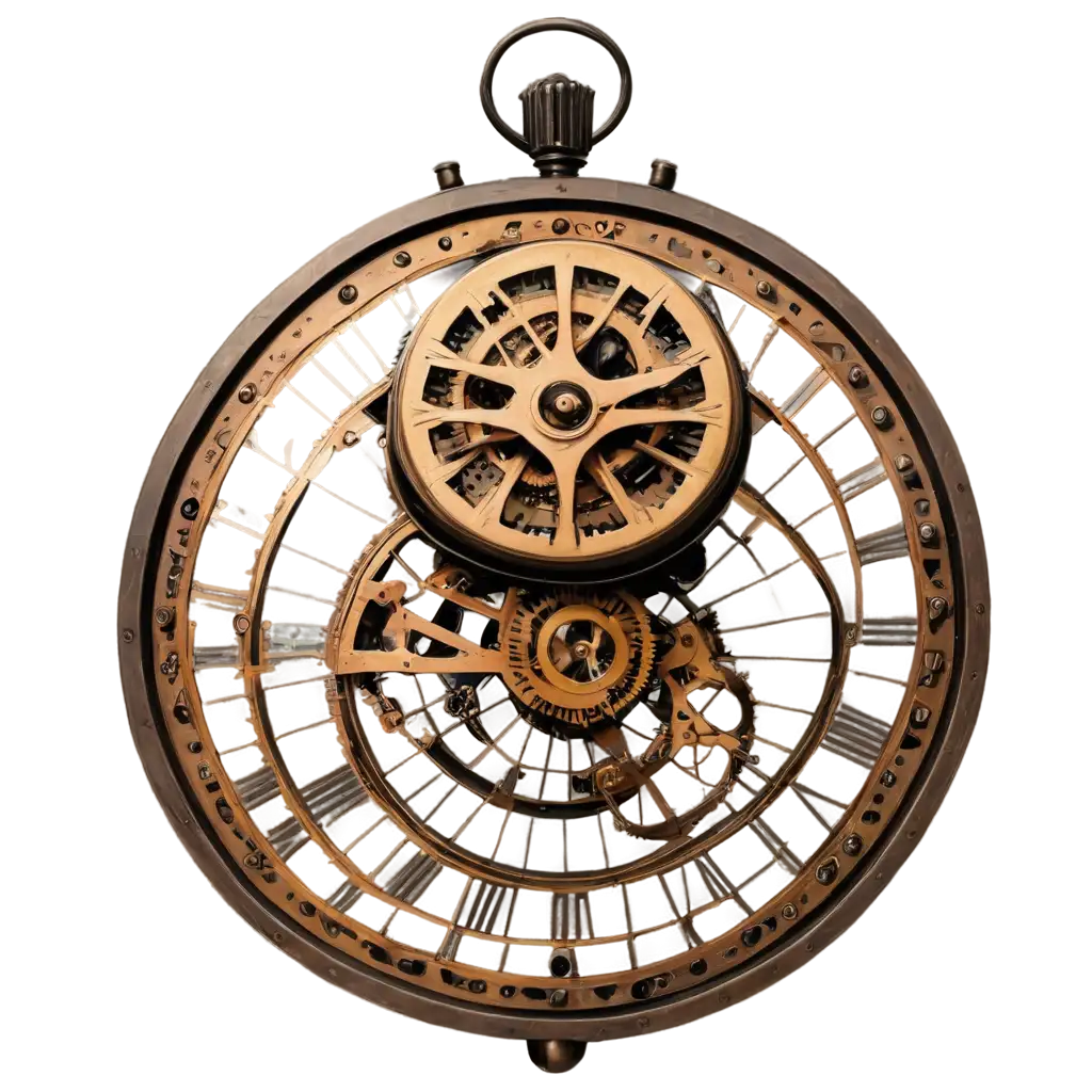 Steampunk-Clock-PNG-Image-HighQuality-Transparent-Background-for-Creative-Projects