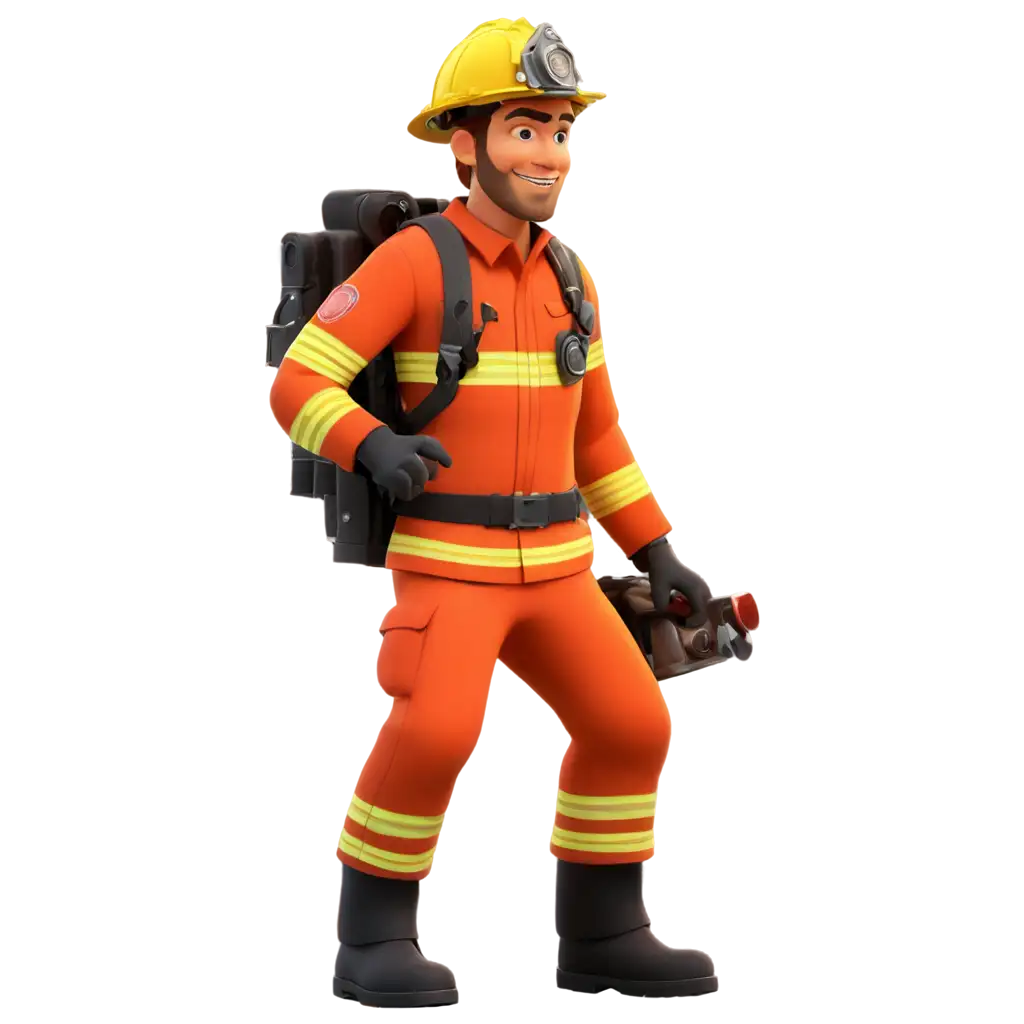 Firefighter-Animation-PNG-Image-for-Versatile-Usage