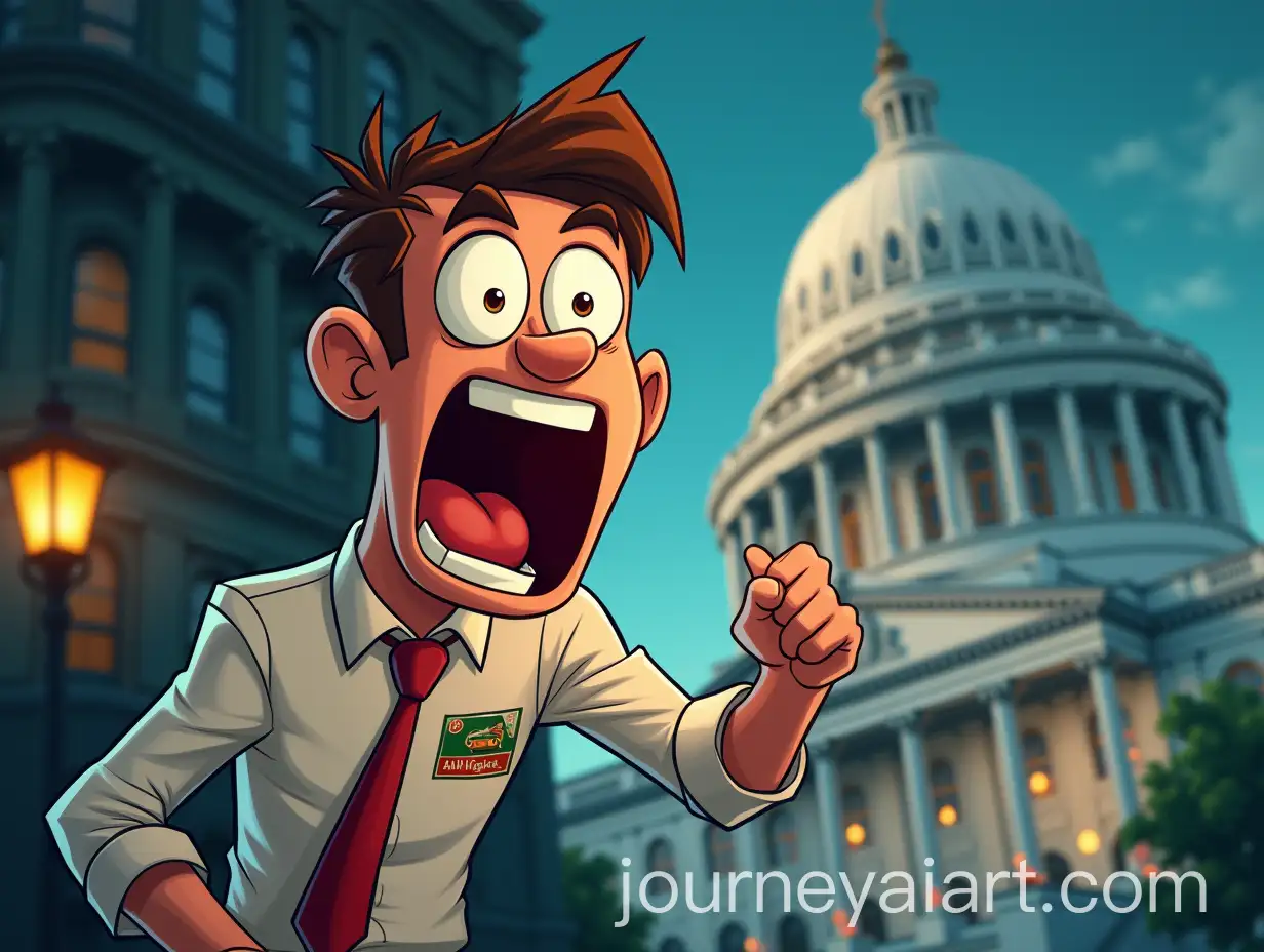 Excited-Tax-Inspector-at-Government-Building