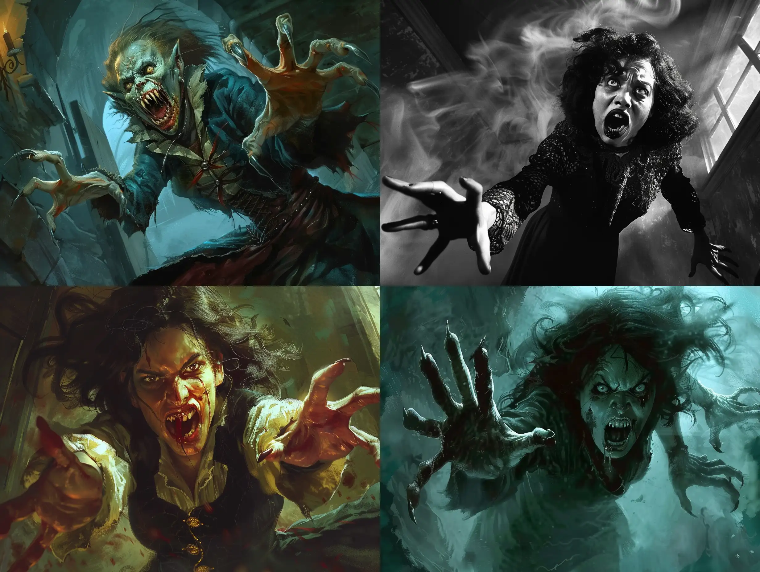 Nightmare-Scene-Shaggy-Vampire-Woman-Attacks-with-Fangs-and-Claws