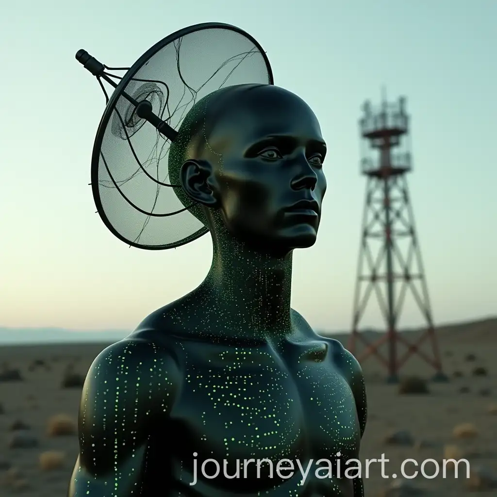 Biomechanical-Humanoid-with-Glowing-Tattoos-and-Radio-Tower-Halo