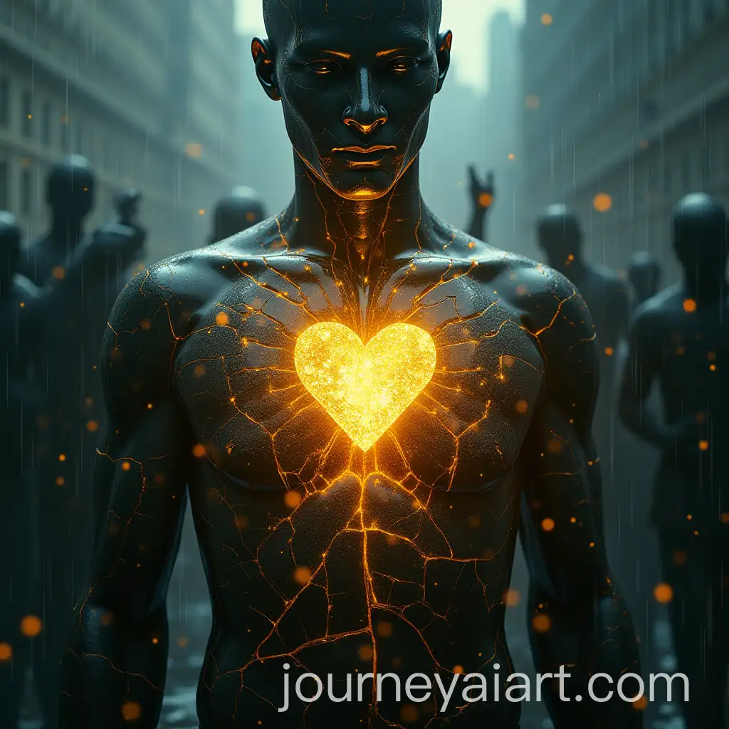 Fractured-Glass-Human-Silhouette-in-a-Storm-with-Glowing-Heart