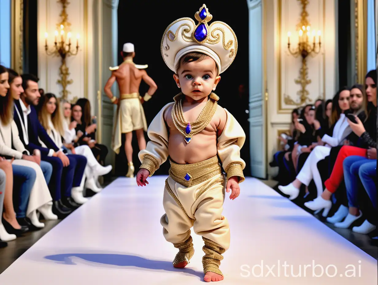 Baby-Model-Walking-Runway-at-Paris-Collection-Fashion-Show