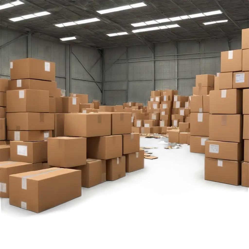 Messy-Warehouse-PNG-Image-with-Torn-Boxes-HighQuality-Animated-Visual-for-Various-Uses