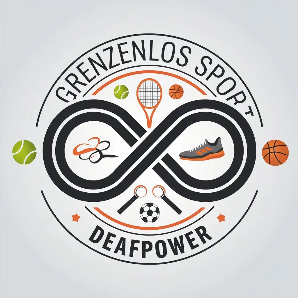 LOGO Design for Grenzenlos Sport Infinity Loop Sport Gear with DeafPower Theme