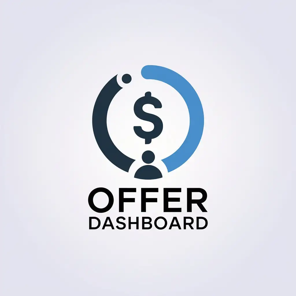 LOGO Design for Offer Dashboard Minimalistic Vector Logo with Letter and Money Symbol