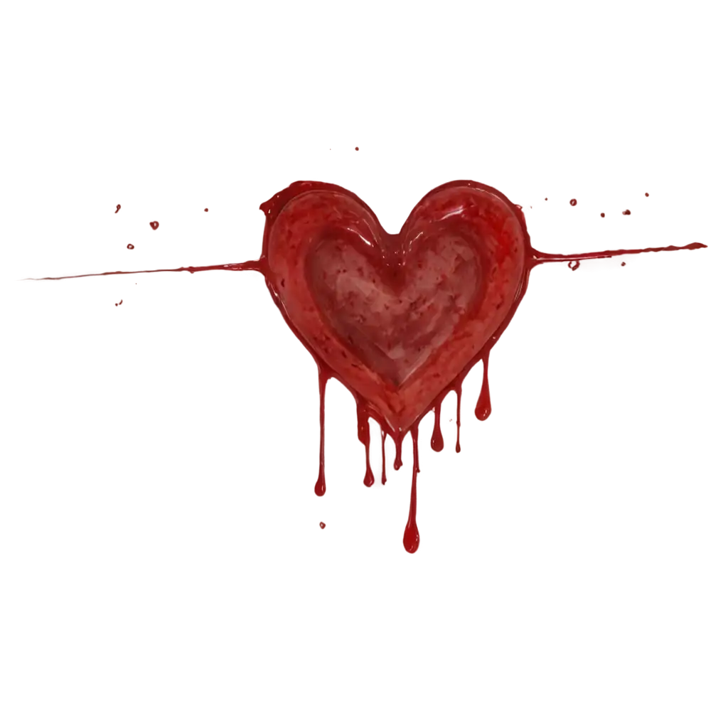 Bloody-Heart-PNG-Image-Aesthetic-Red-Design-for-Stunning-Visual-Impact