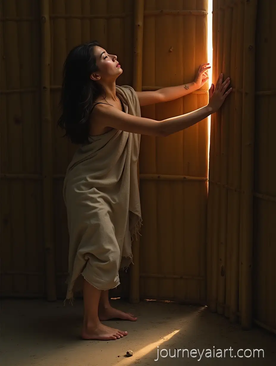 Morning-in-a-Bamboo-Hut-with-Soft-Light-and-Dust-PartBamboo-wall-morning-sceneicles