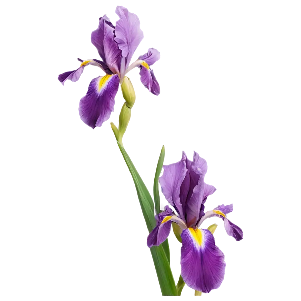 Flower-Iris-CloseUp-PNG-Image-HighQuality-Transparent-Background-for-Digital-Art-and-Design