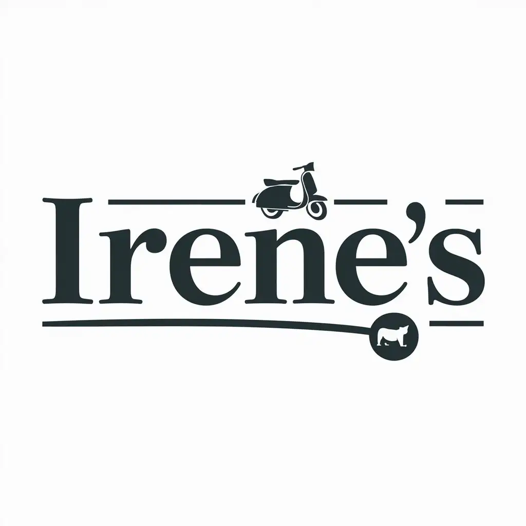 LOGO-Design-For-Irenes-VespaInspired-Logo-for-the-Animals-Pets-Industry