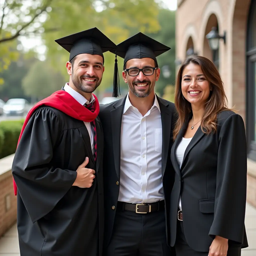 Proud-Latino-Parents-Celebrating-Their-Sons-Graduation-Day