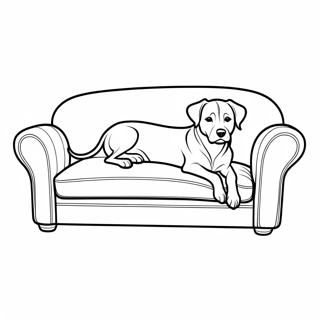 Relaxed-Cartoon-Dog-Coloring-Page-for-Kids