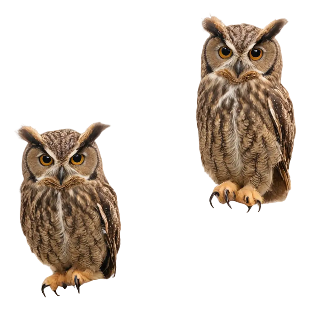 Identical-Owls-PNG-Image-HighQuality-Detailed-Design-with-Versatile-Applications