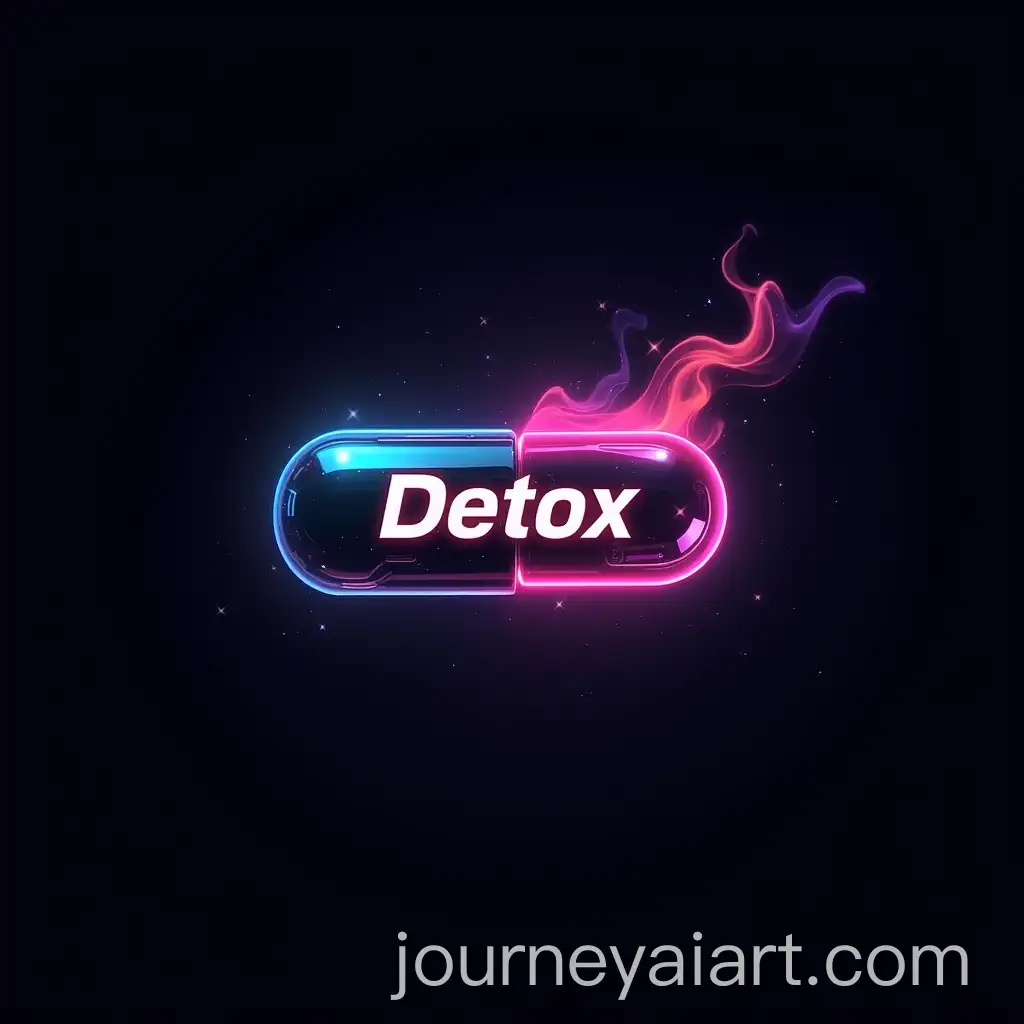 AI-Image-Prompt-ExpansionFuturistic-DJ-Logo-Design-with-Robotics-Neon-Colors-and-Detox-Capsule-on-Black-Background