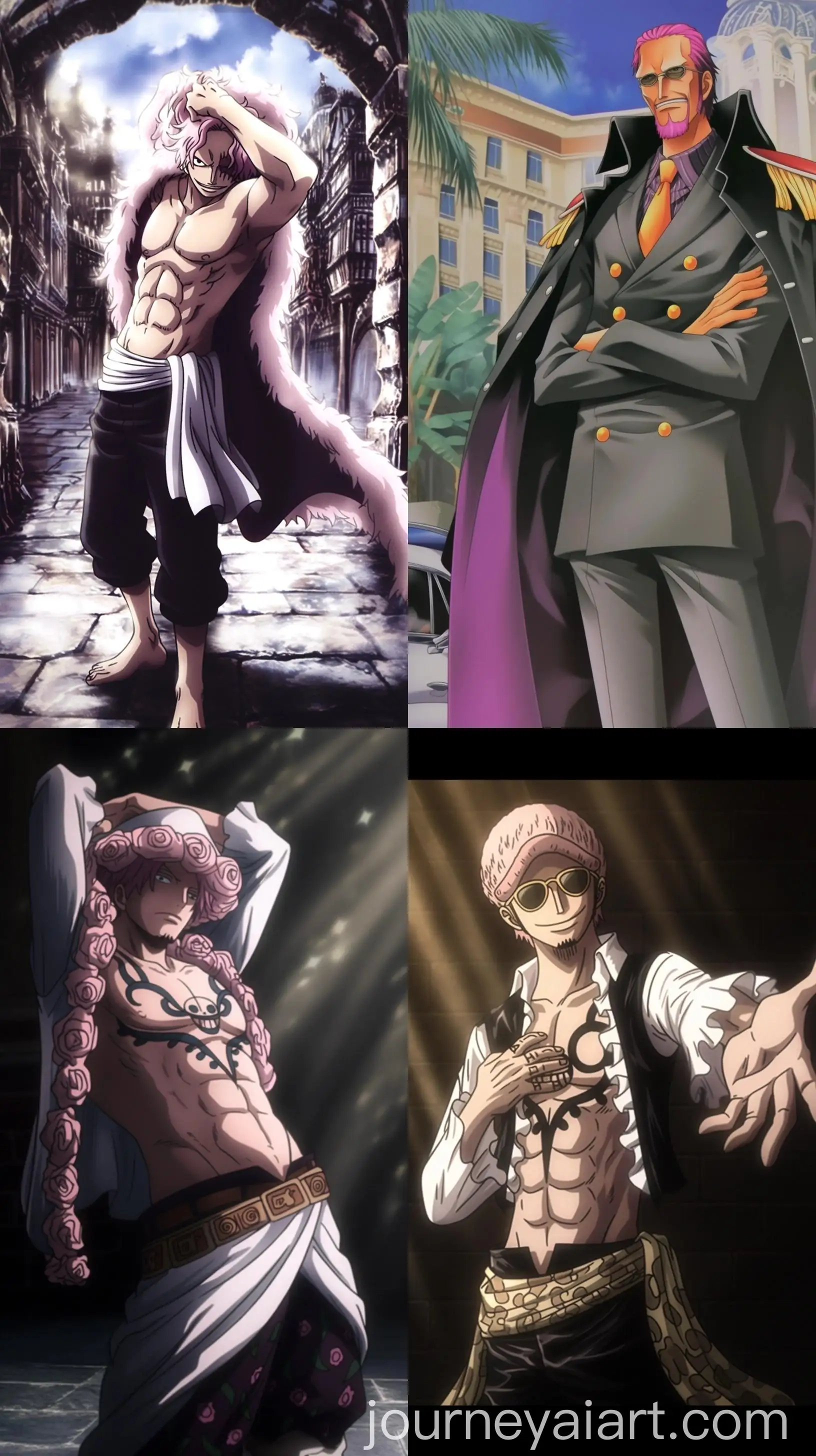 Pink-Haired-Man-in-Anime-Scene-from-One-Piece-2006