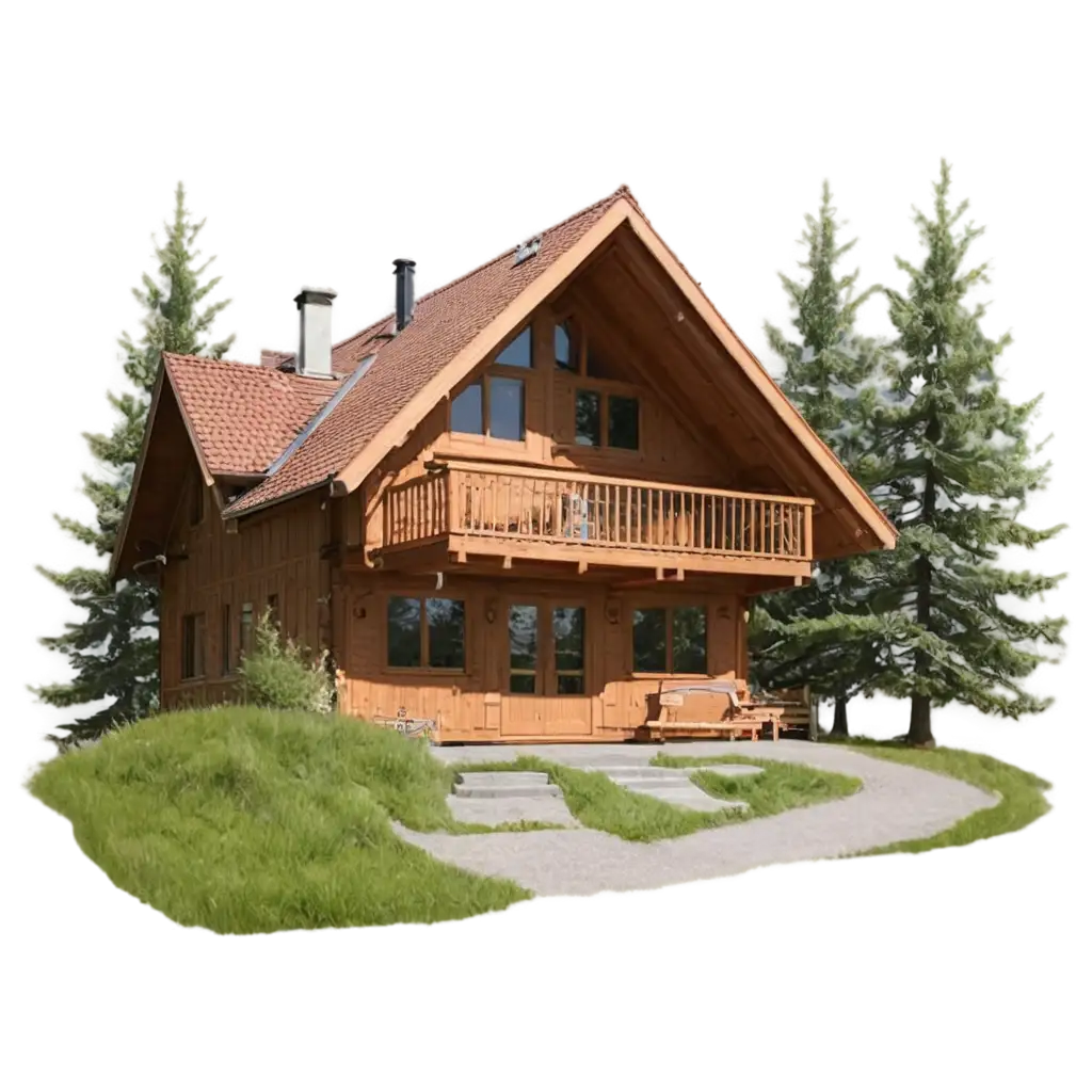 Create-a-Stunning-PNG-Image-of-a-Chalet-in-a-Serene-Treefilled-Environment