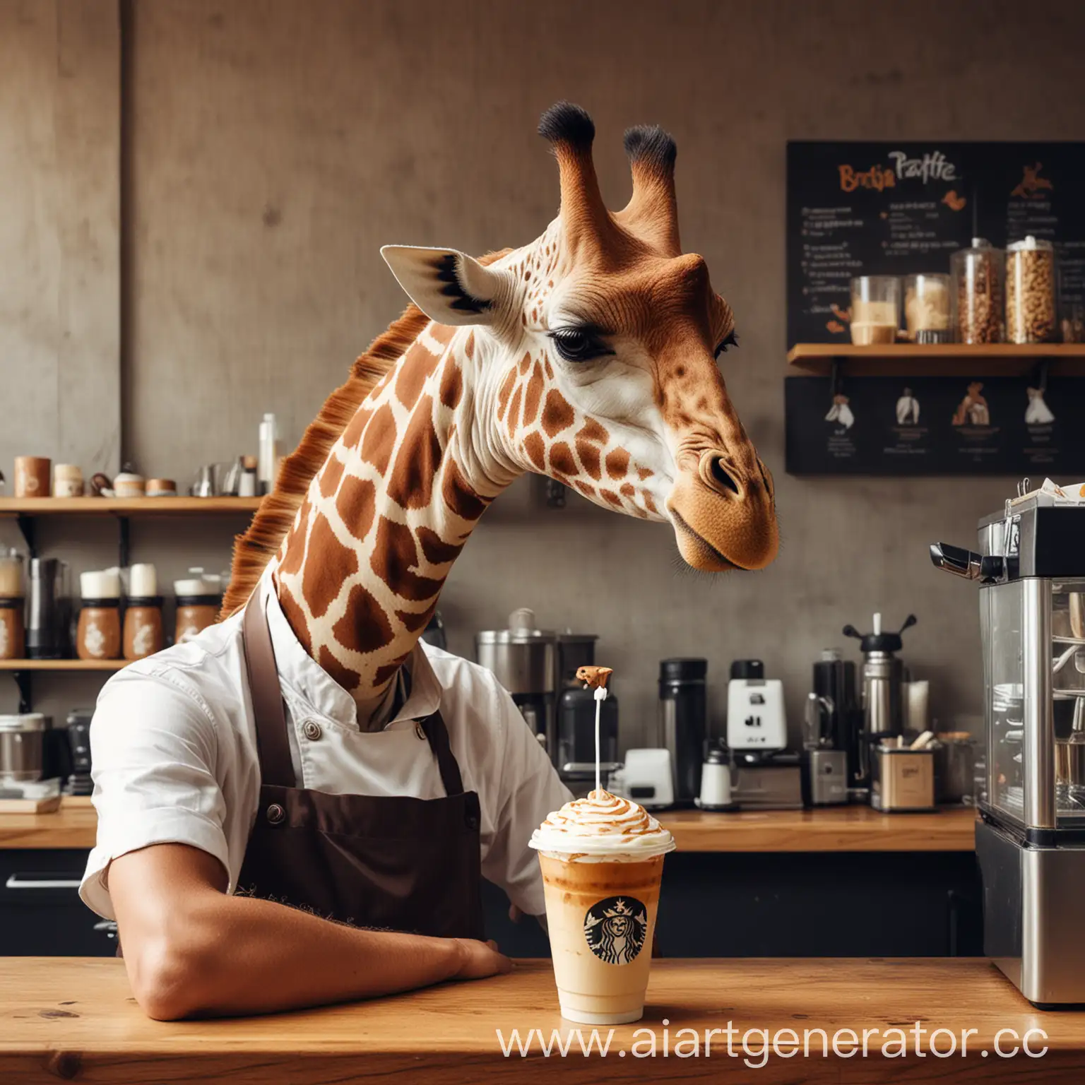 Giraffe-Barista-Serving-Coffee-at-Giraffe-Coffee-Shop