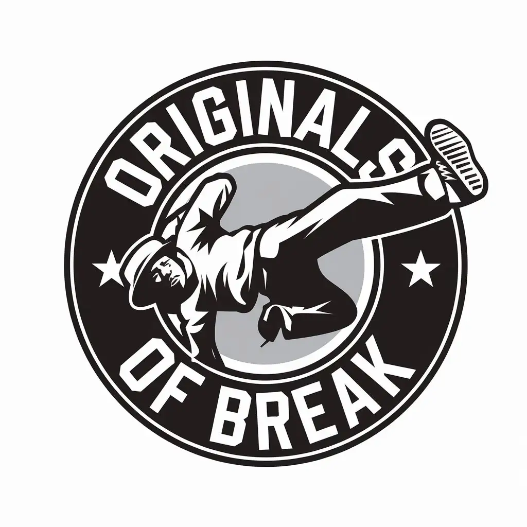 LOGO Design for Originals of Break Bboy Breakdance Theme for Entertainment Industry