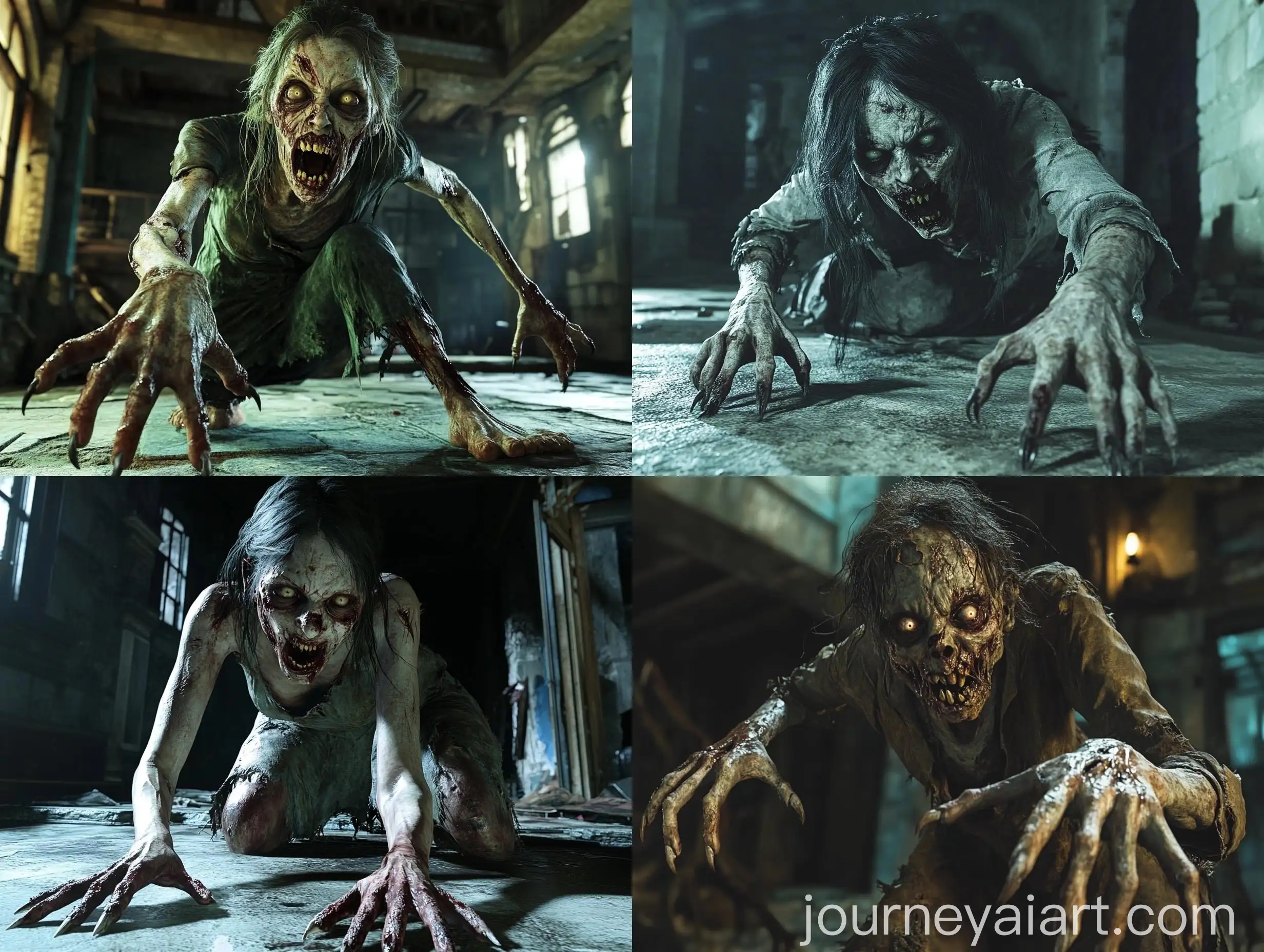 HyperRealistic-Female-Zombie-with-Sharp-Nails-in-Haunted-Night-Scene