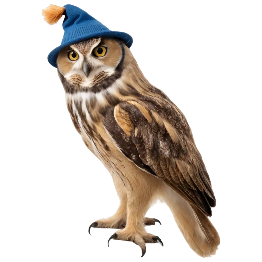 Funny-Owl-in-a-Hat-PNG-A-Whimsical-HighQuality-Image-for-Creative-Projects