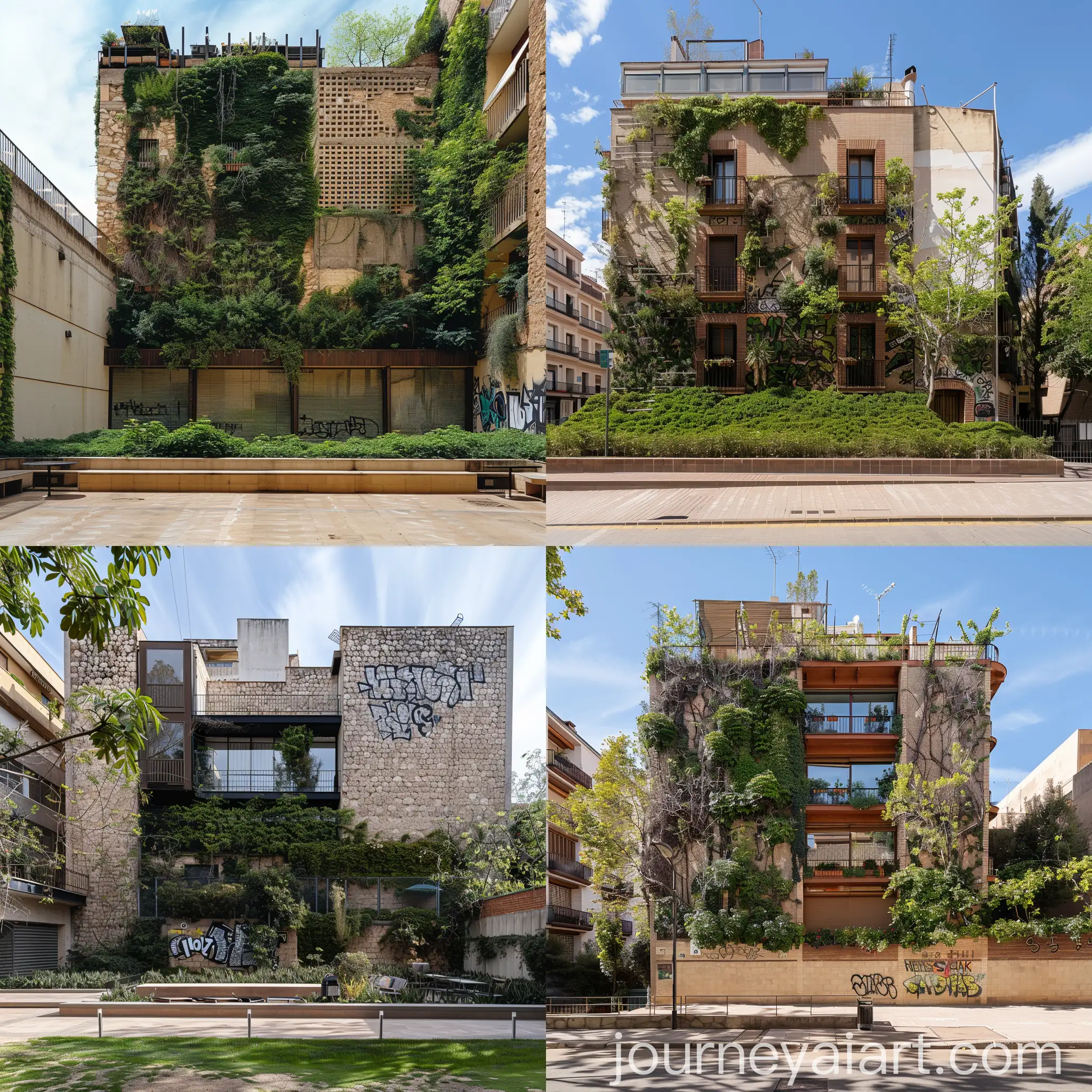Architectural-Facade-Design-by-Jose-Luis-Sert-with-Vertical-Garden