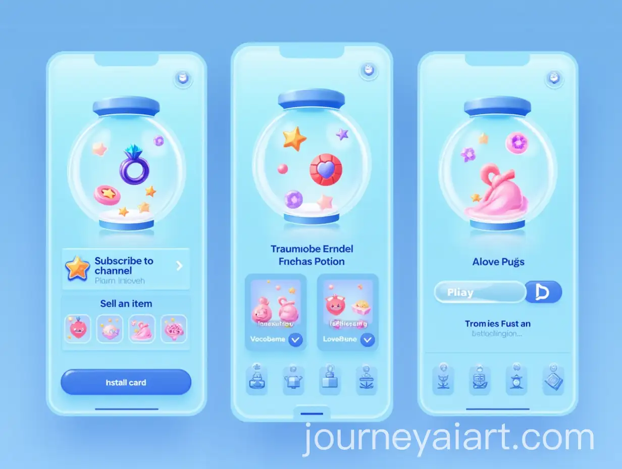 Mobile-UI-Concept-for-Telegram-WebApp-Blender-Featuring-Floating-NFTs-and-Interactive-Task-Cards