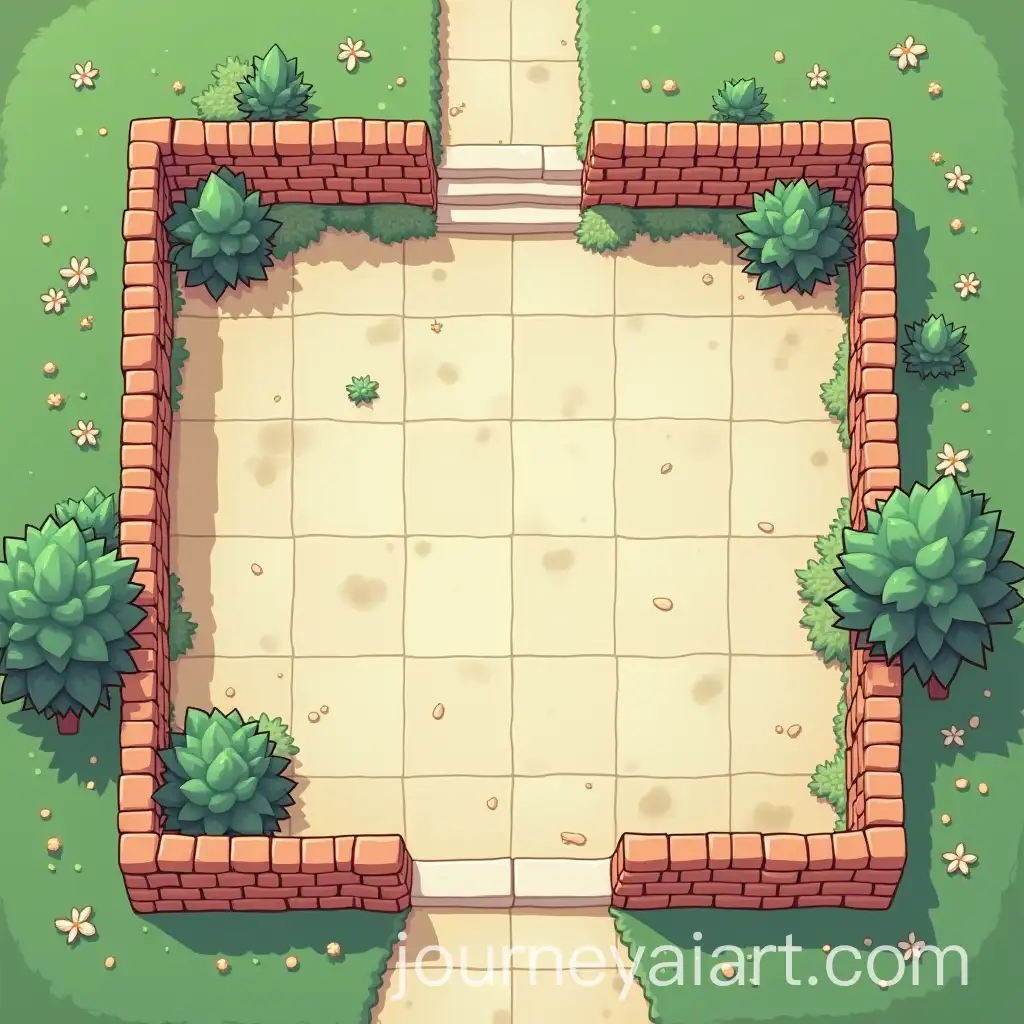 Modern-QuadrilateralAI-Image-Expansion-SEO-Patio-with-Central-Courtyard-Design