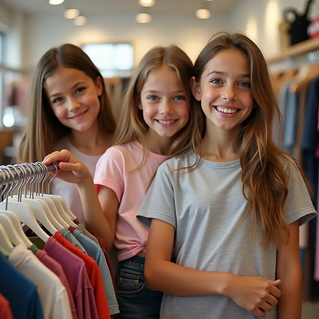 Tween-Girls-Shopping-for-TShirts-and-Briefs-in-a-Trendy-Boutique