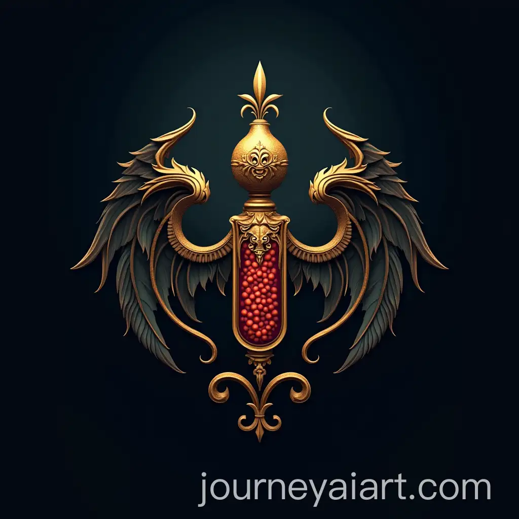 Steampunk-Style-Logo-of-Biologically-Active-Capsules-with-Victorian-Era-Influence