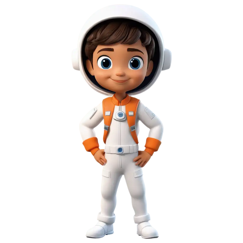 PNG-Image-of-a-Kid-Astronaut-with-Planet-FederationPNG-Image-Use-Cases-Logo-for-Childrens-TV-Project