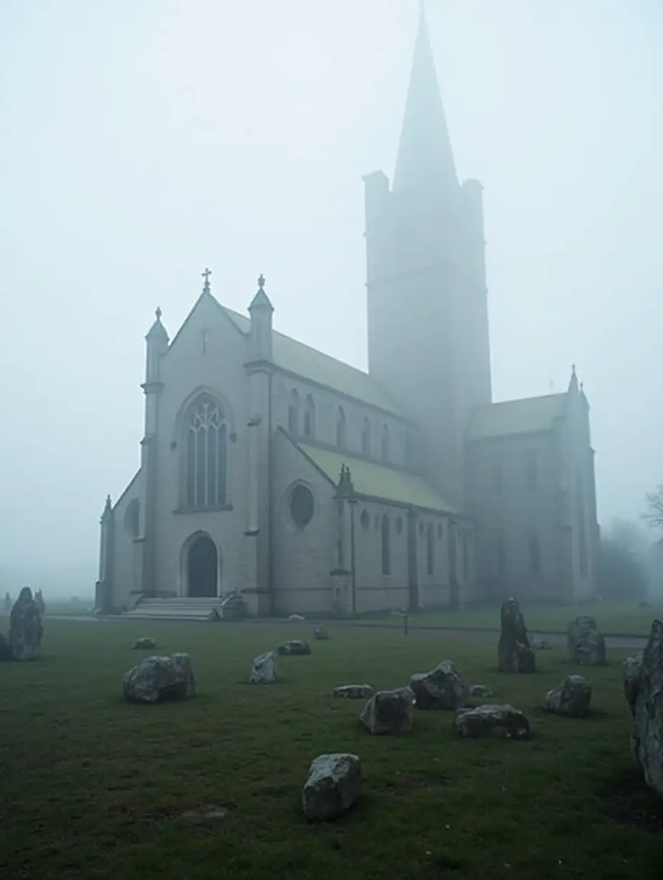 Inverness-Cathedral-in-the-Fog-Atmospheric-Landscape-with-Mystical-Ambience