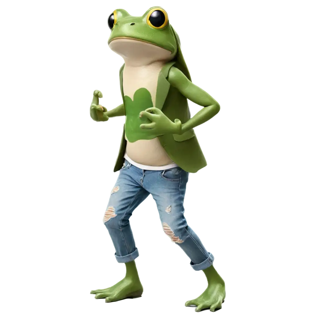 Adorable-Frog-Walking-with-Ripped-Pants-PNG-Creative-and-Whimsical-Digital-Art