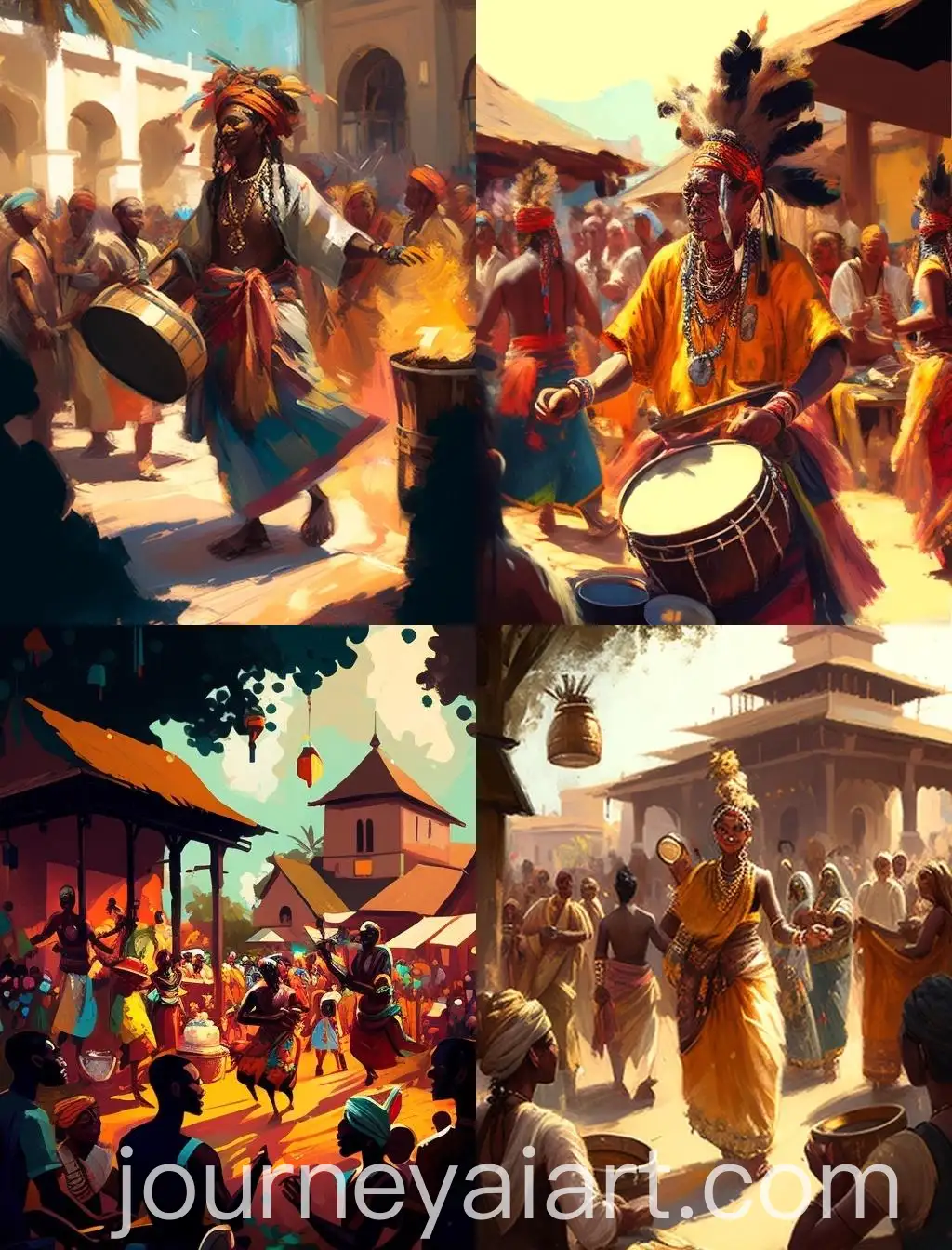 Vibrant-Festival-Celebration-in-a-SunDrenched-Village-Square