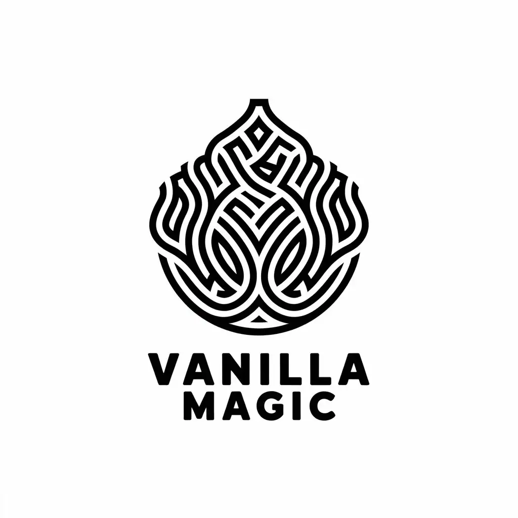 LOGO-Design-for-Vanilla-Magic-Elegant-Shirini-Symbol-with-Restaurant-Industry-Appeal