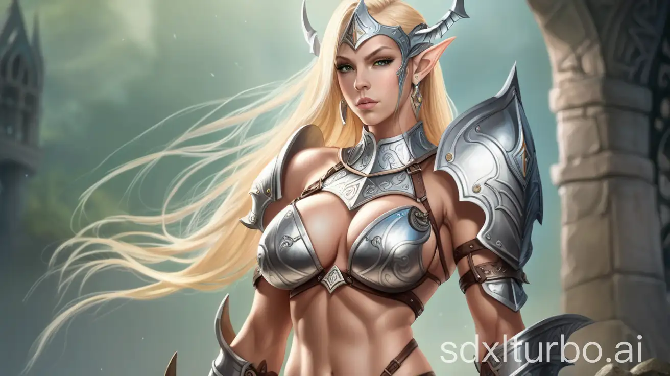 Fantasy-Warrior-Princess-in-Bikini-Armor-with-Mythical-Elements