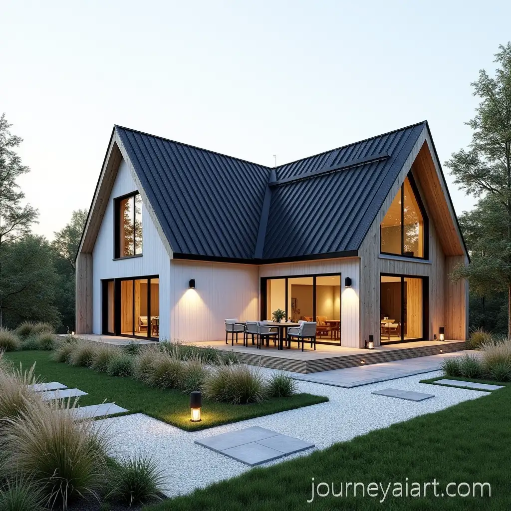 AI-Art-Prompt-ExpansionModern-Scandinavian-House-with-Geometric-Landscape-and-Cozy-Terrace