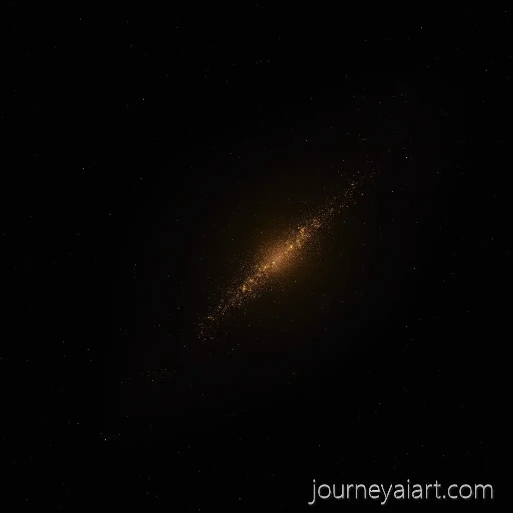 Golden-Dust-Floating-in-a-Black-Starry-Sky-Background