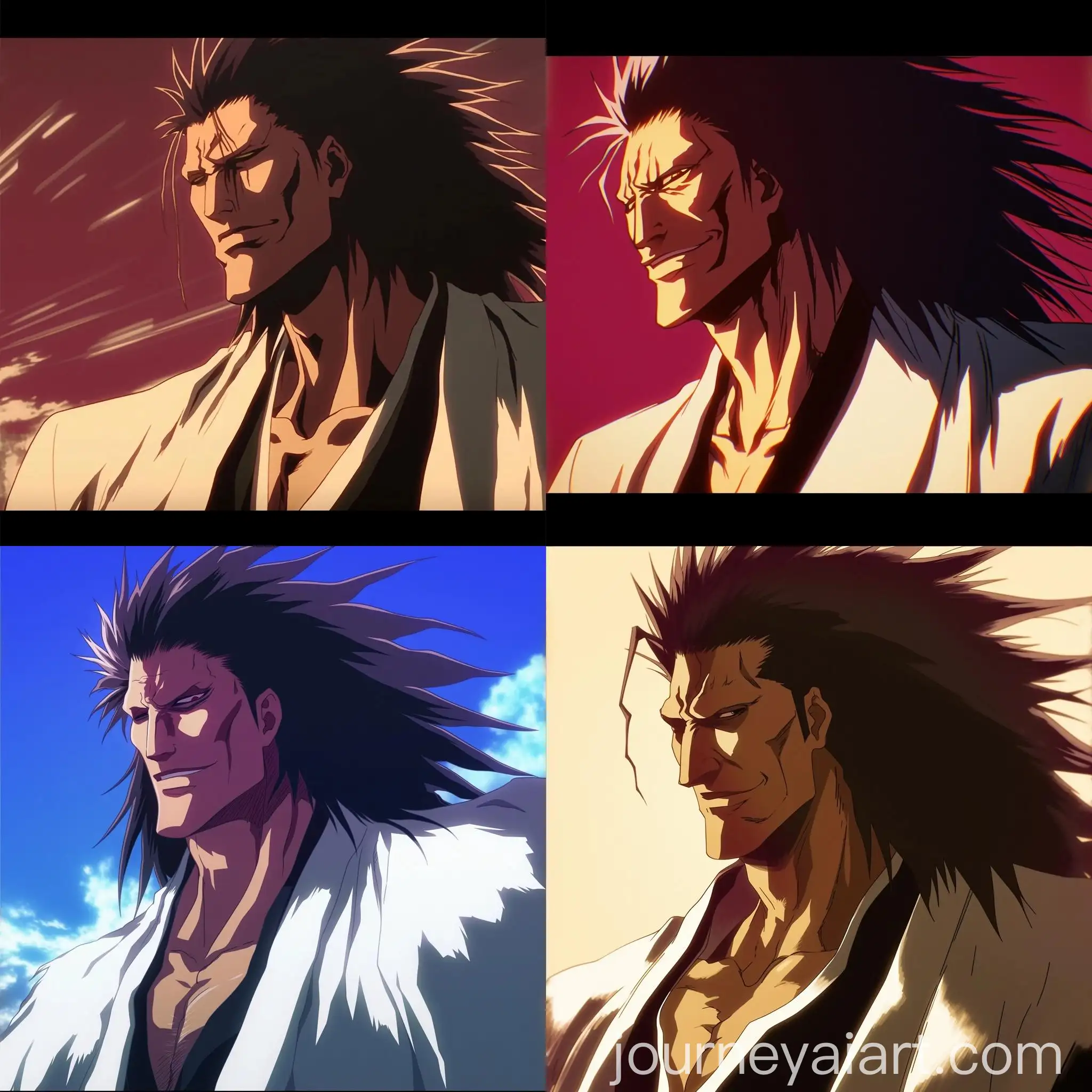 Kenpachi-Zaraki-Anime-Character-Portrait-in-Bleach-Style
