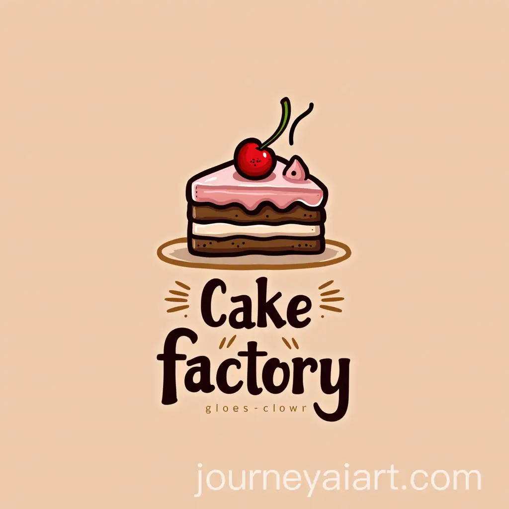 Cake-Factory-Logo-Design-for-Bakery-Brand-Specializing-in-Cakes-Brownies-and-Donuts