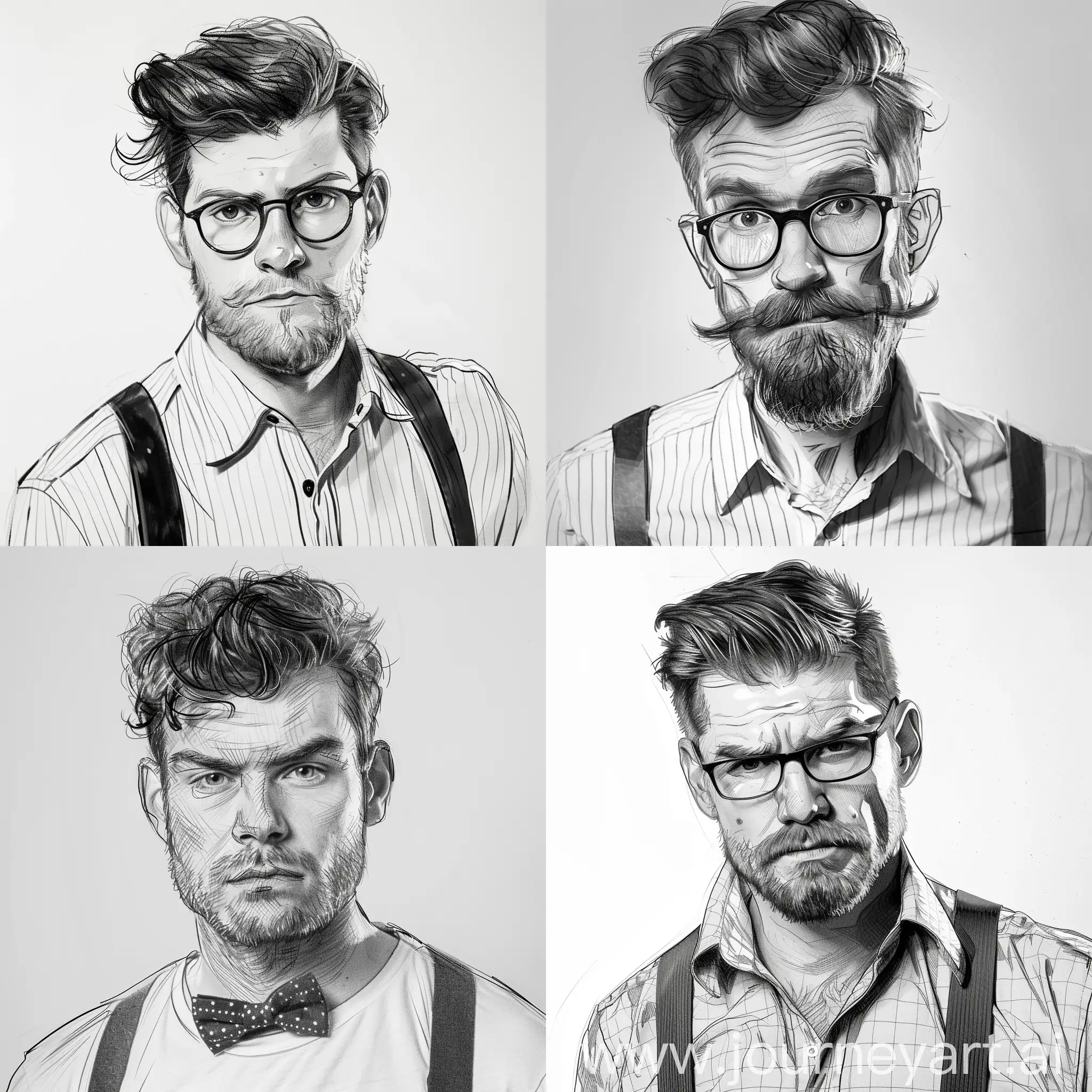 Comic-Style-Man-Portrait-with-Dynamic-Action-Pose