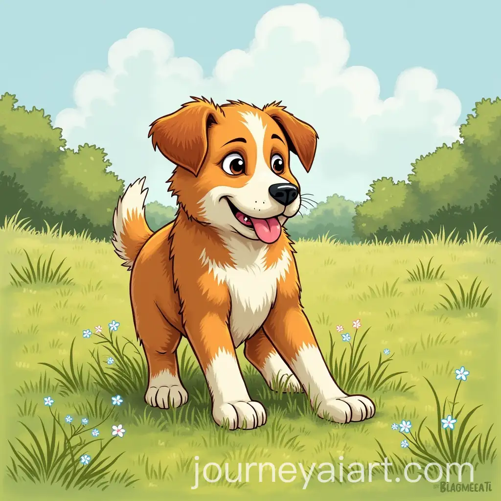 Playful-Cattle-Dog-Exploring-Farm-Adventures